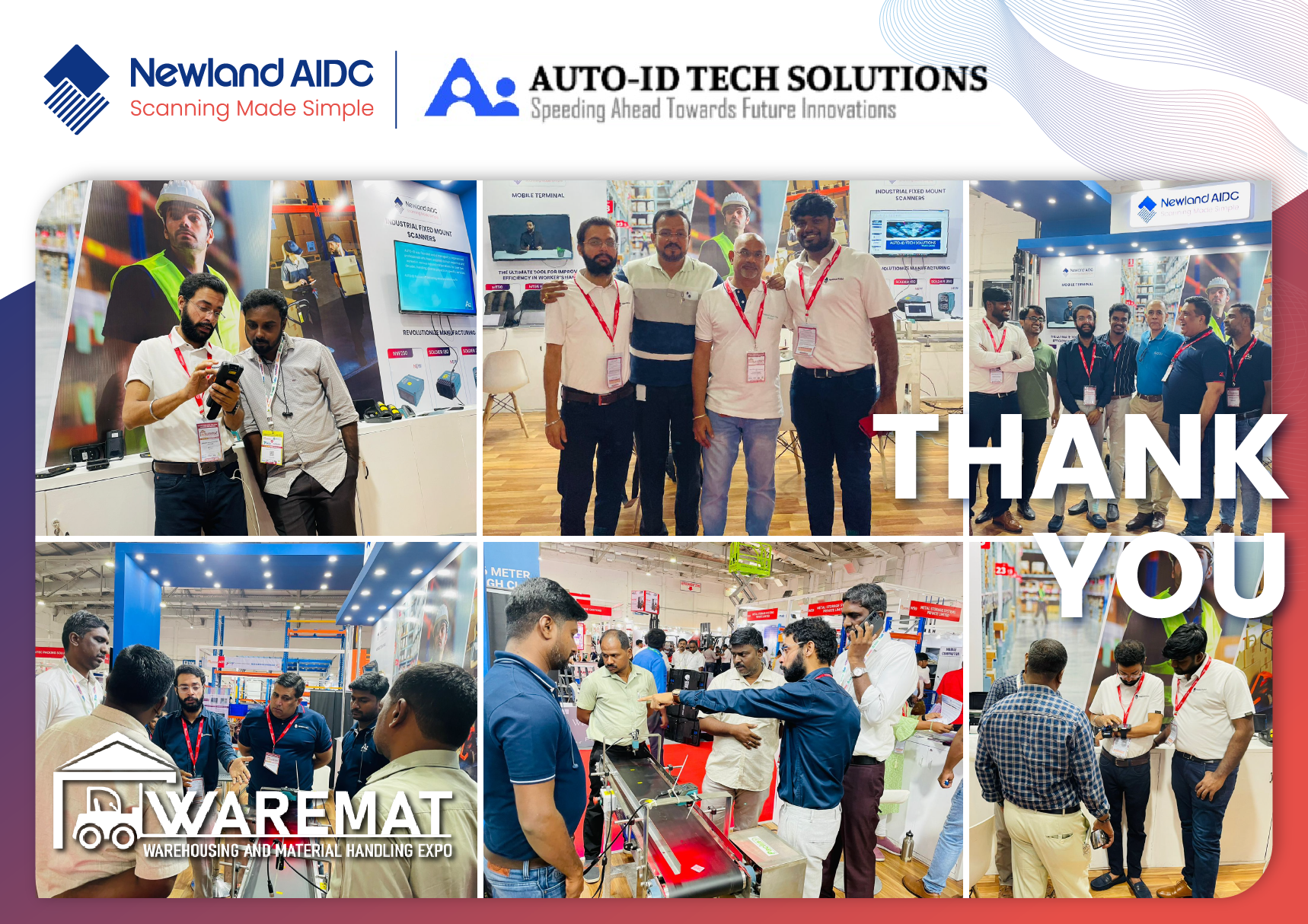 Thank you for coming with Newland AIDC at Waremat