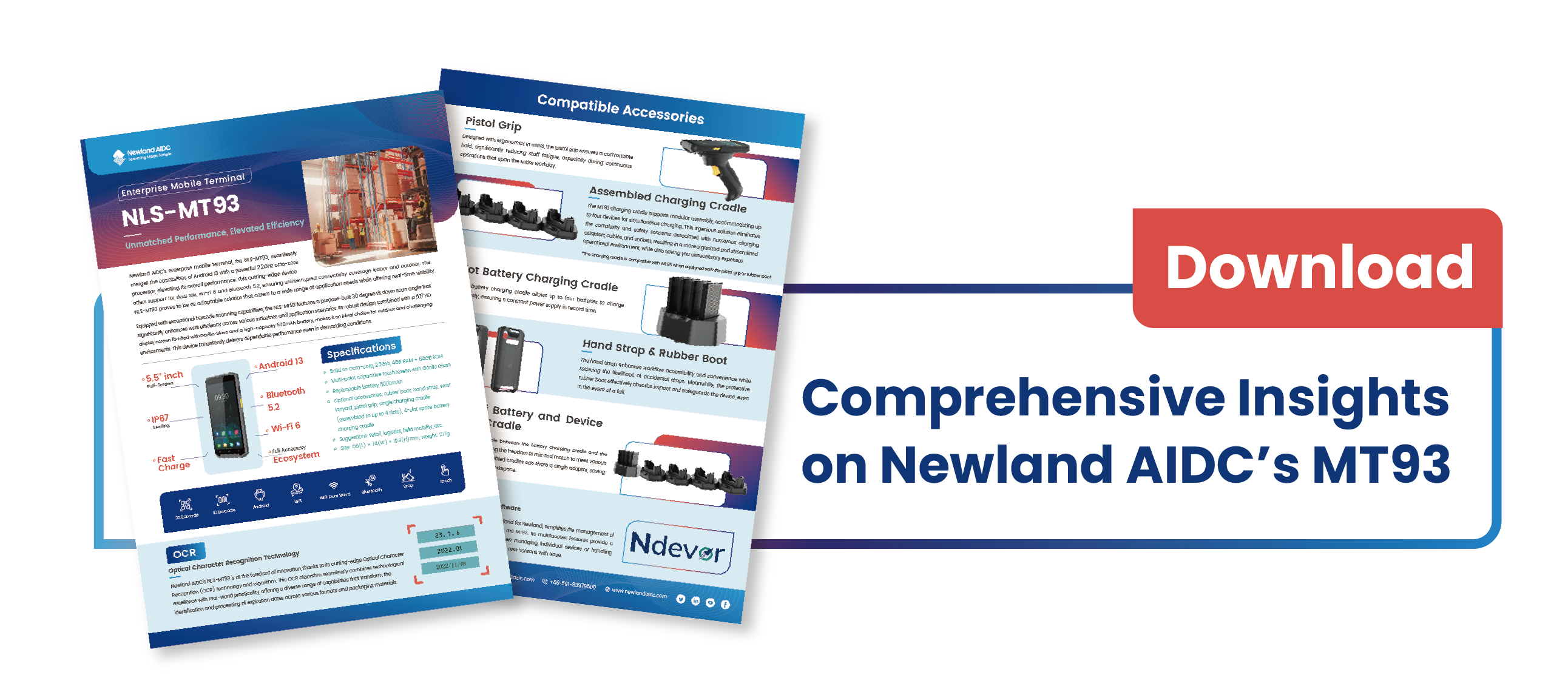 Click to Download Newland AIDC's MT93 Flyer