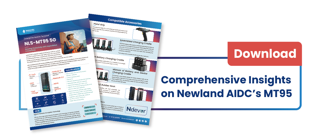 Click to download Newland AIDC's MT95 Flyer