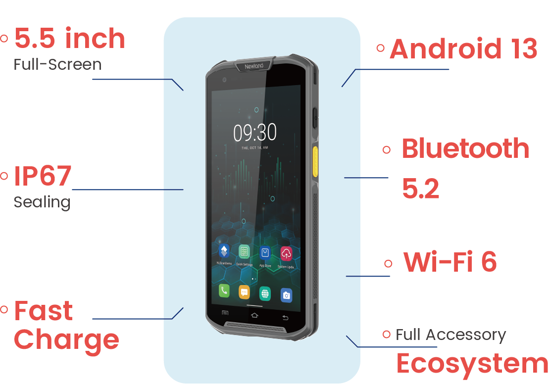 Newland AID's Enterprise Mobile Terminal MT93