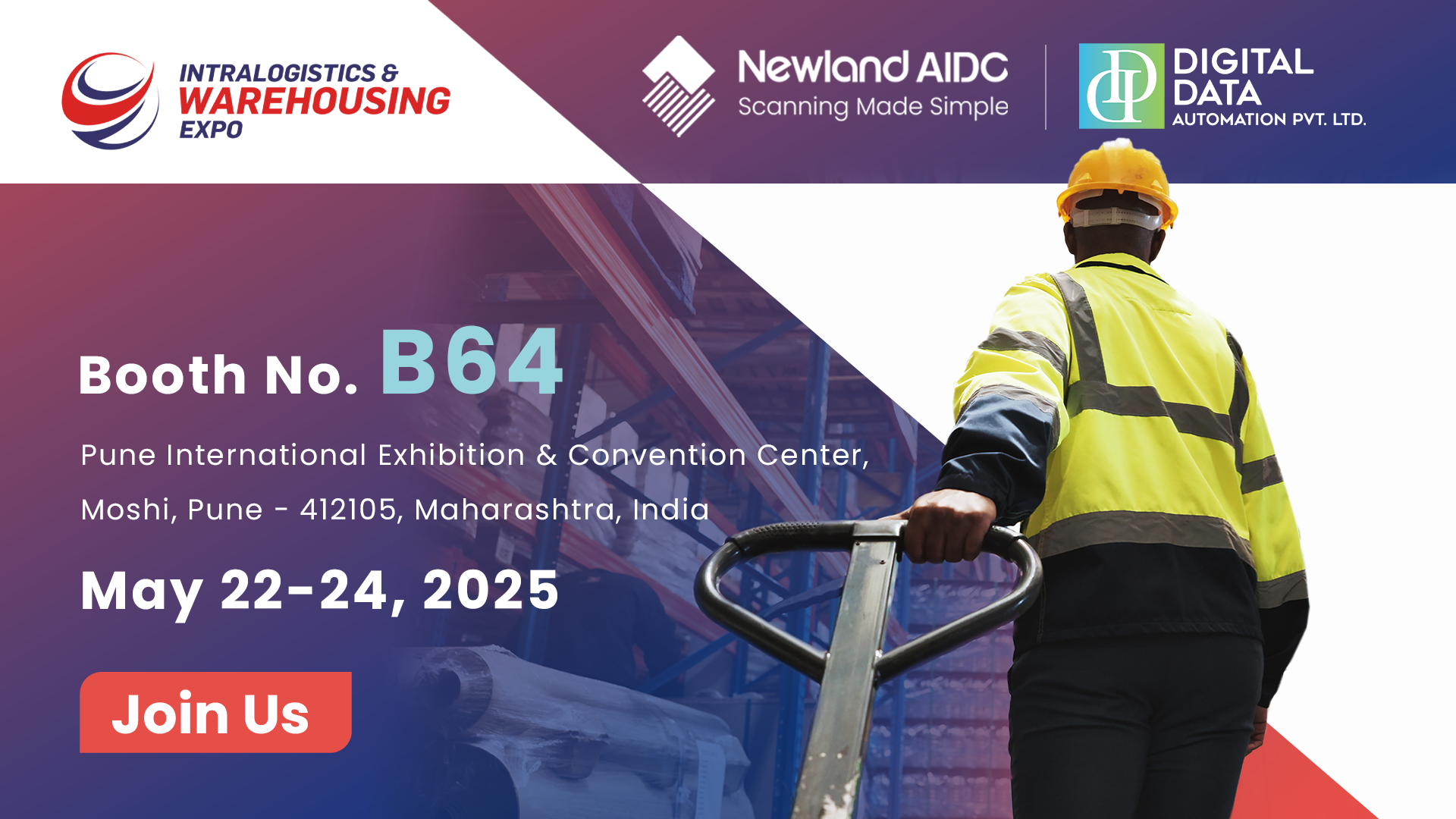 Newland AIDC's Invitation for Intralogistics & Warehousing Expo