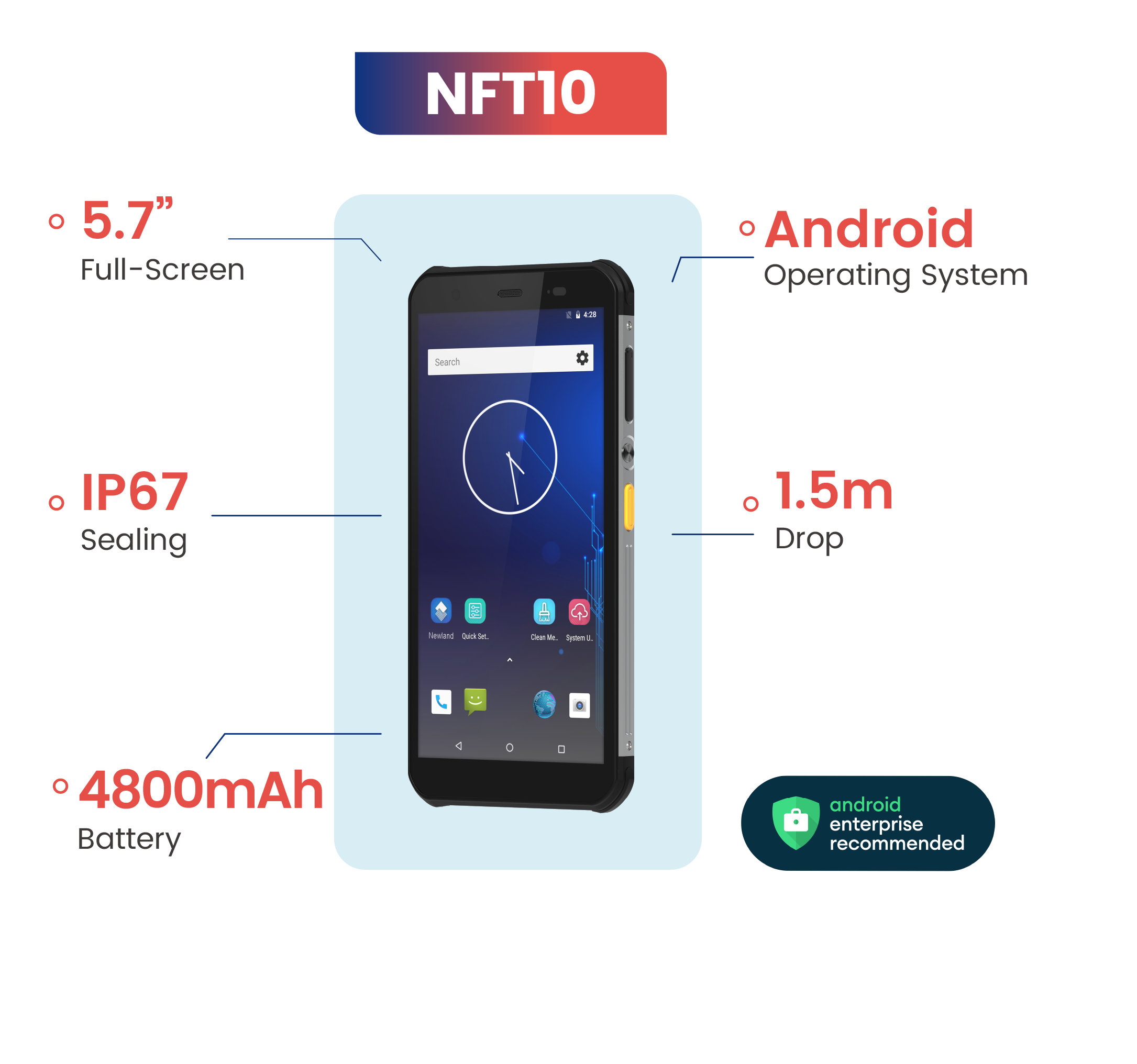 Newland AIDC's Mobile Terminal NFT10