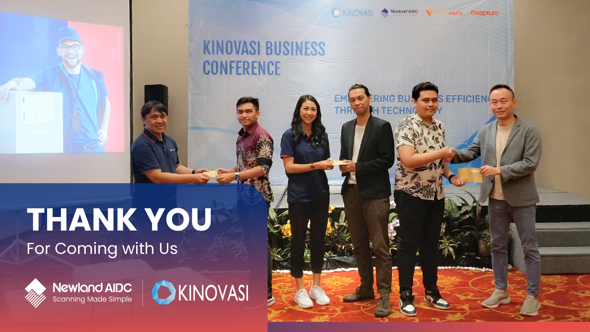 Thank you for coming with Newland AIDC at Kinovasi