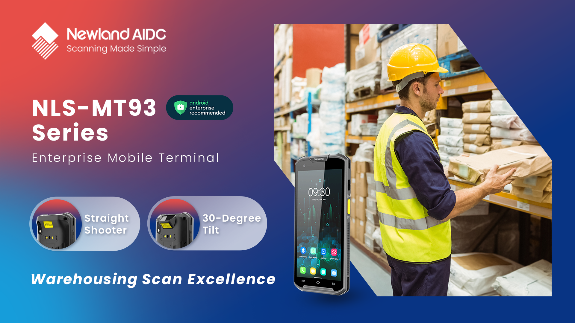 Click to lean more about Newland AIDC's Enterprise Mobile Terminal MT93